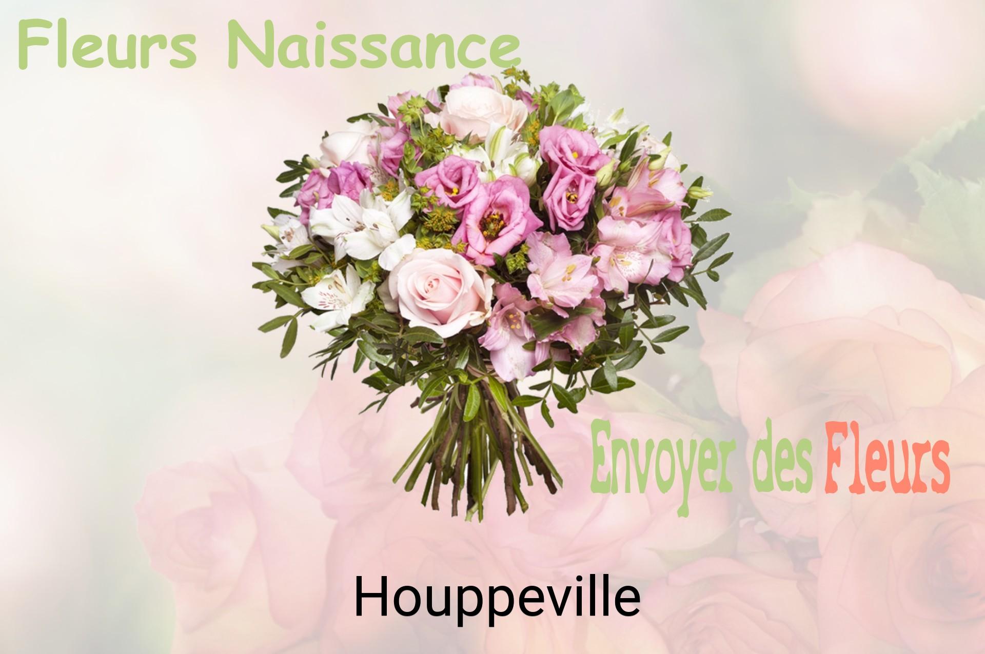 Bouquet de fleurs de naissance livré à Houppeville